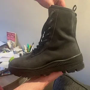 Previously used Yeezy boots season 5 Yeezy Season 5 Graphite Nubuck Combat Boots - Size 40 | eBay main image 4